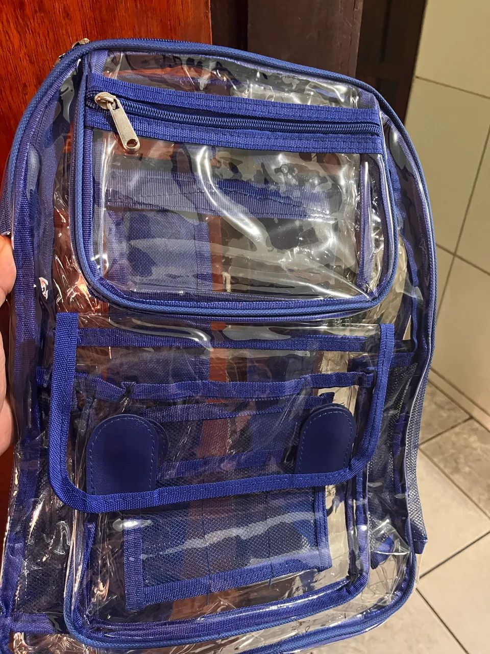 Mochila transparente ideal para Hospital