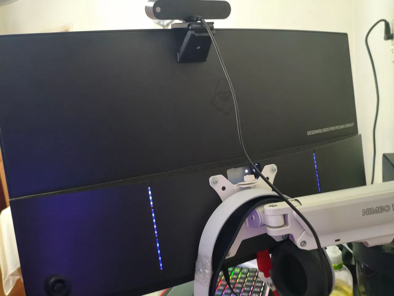 Monitor Gamer 27" Curvo 240Hz<br><br>Mancer Valak ZX240H - Impecável + Caixa - Foto 2