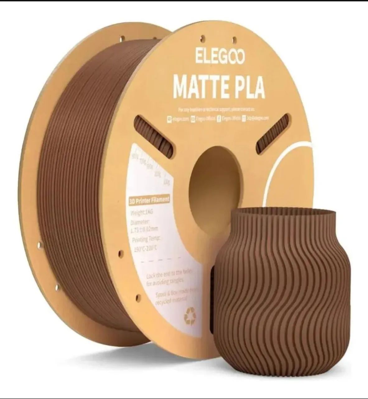 Filamento 3d elegoo Matte pla  - Foto 3