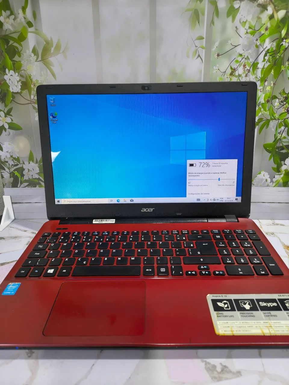Notebook Acer i3 com ssd 