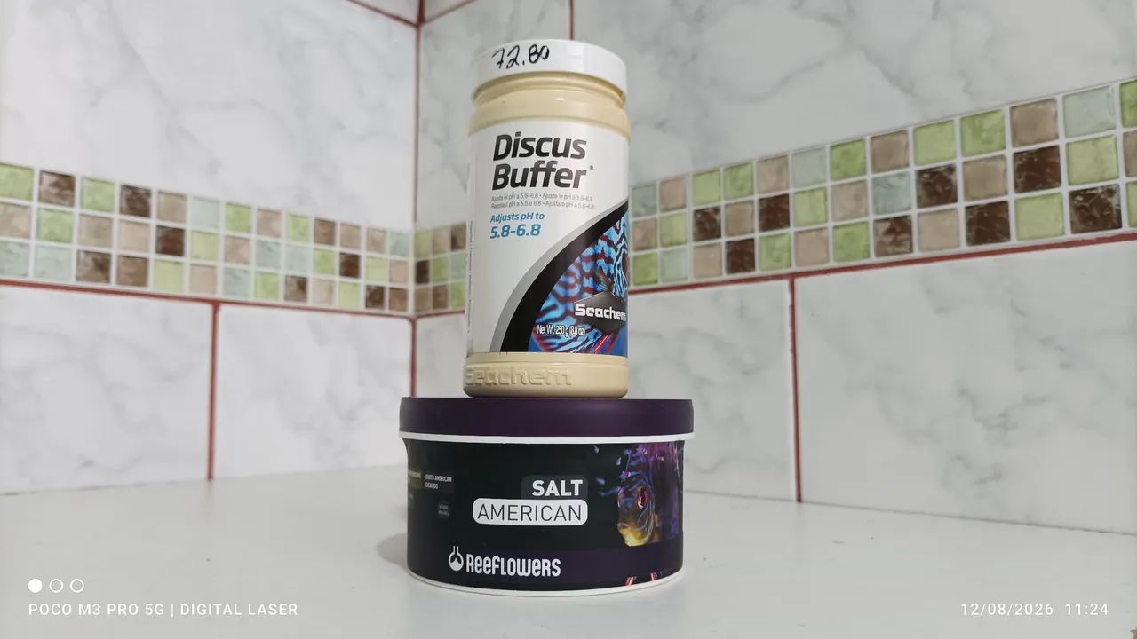 Buffer e minerais para acará disco 