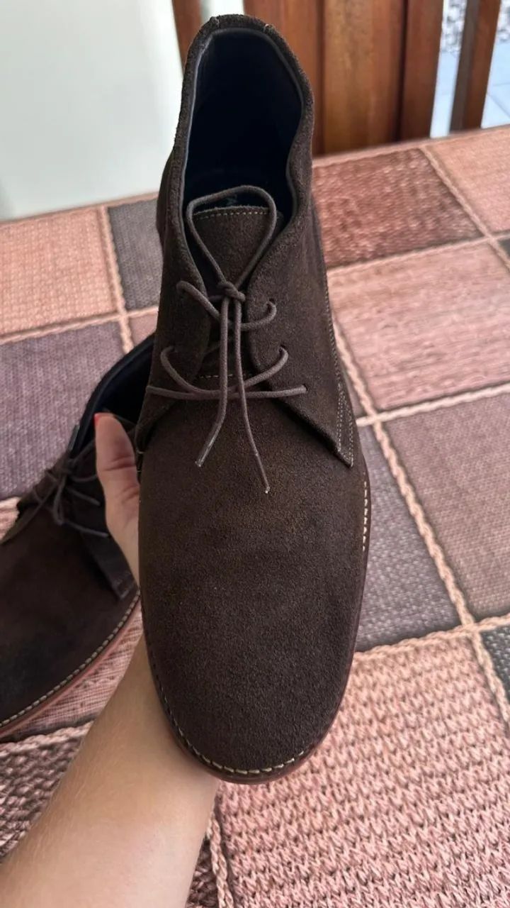 Vendo Sapato Camurça Marrom TAM 41 - Foto 2
