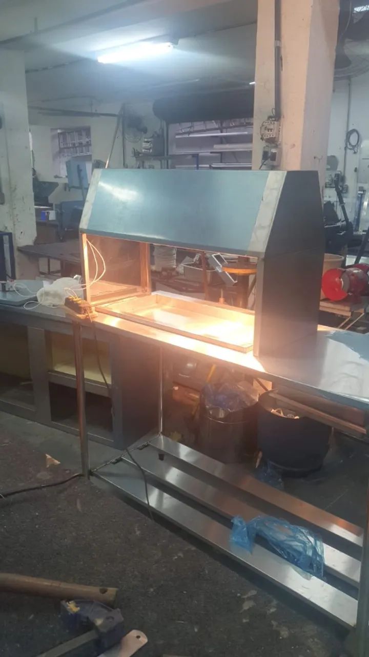 Passa Prato com Heat Lamp