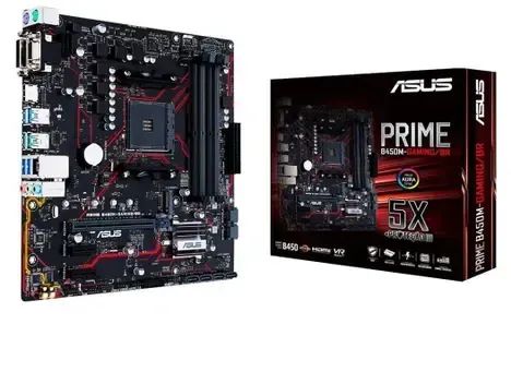 Placa-Mãe ASUS Prime B450M-Gaming/BR AM4 DDR4