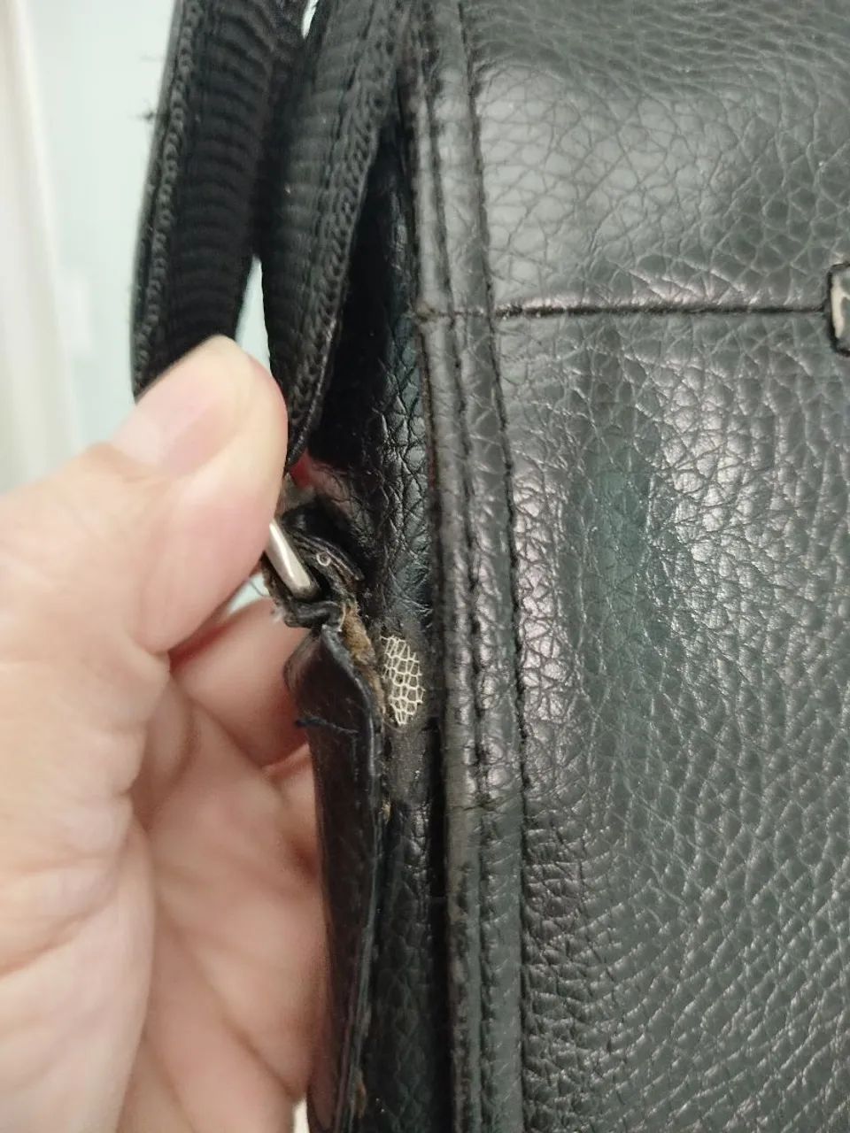 Bolsa Montblanc couro masculina - Foto 3