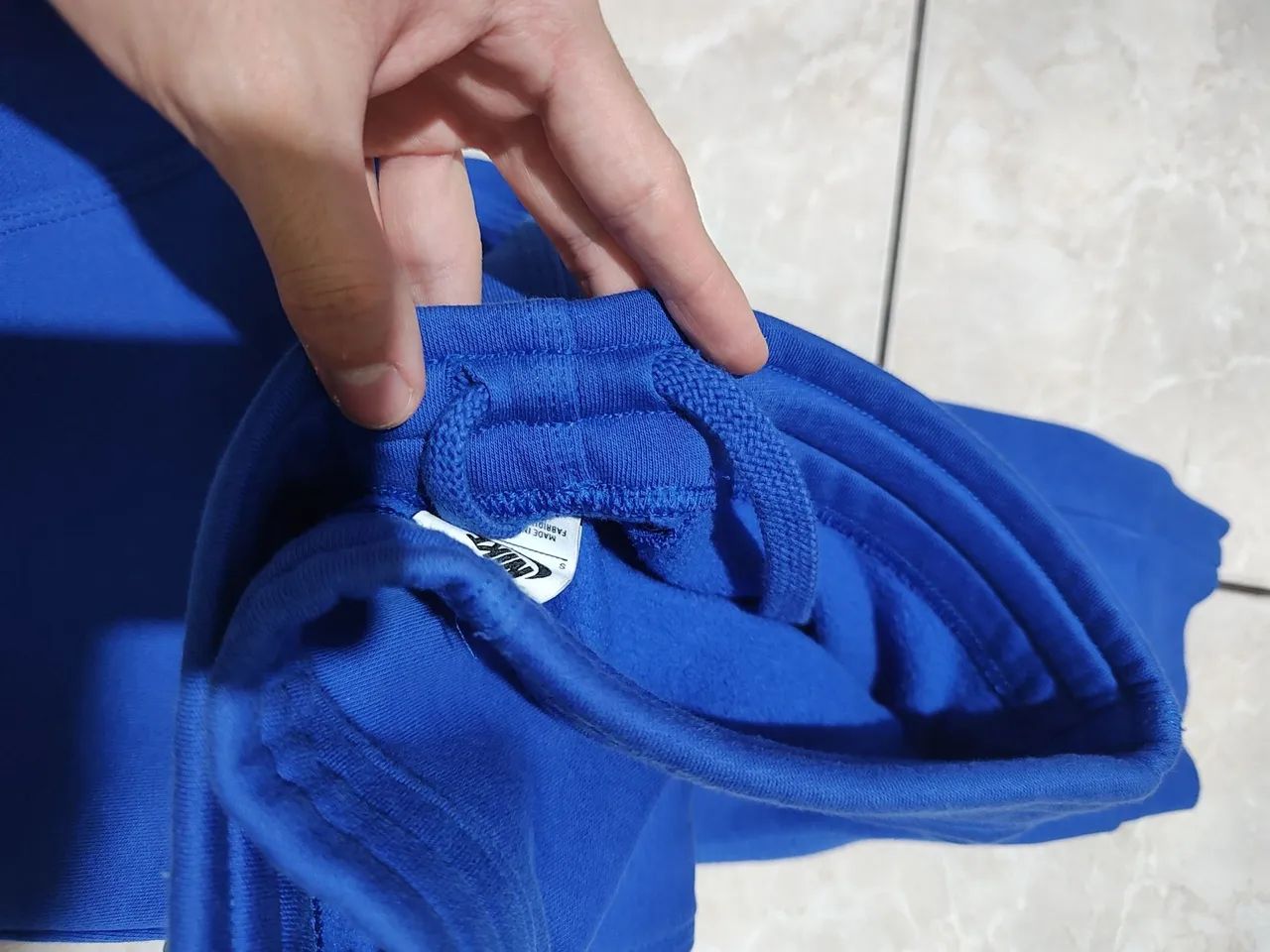 Calça moletom original Nike azul P - Foto 4