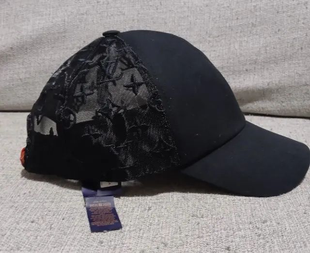 Boné Louis Vuitton Monogram Mesh M77114 Preto - Foto 2