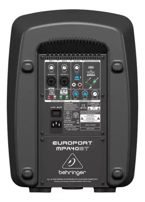 Caixa Ativa Behringer Mpa40bt 40w Portatil - Foto 2