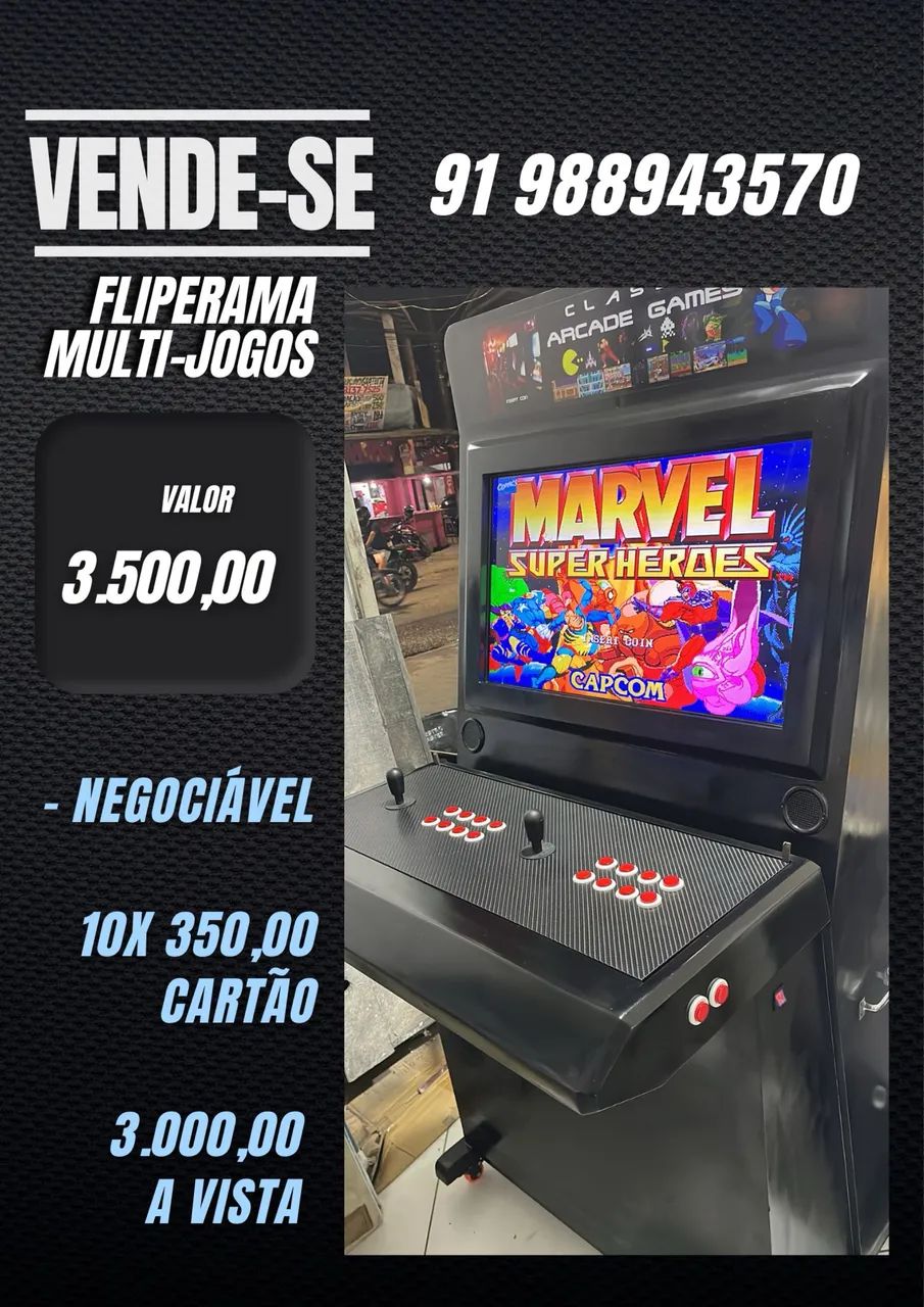 Fliperama Arcade Multijogos