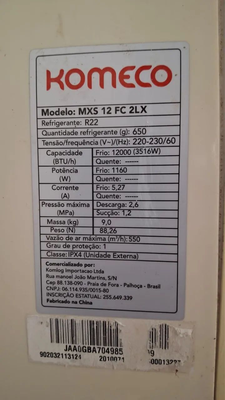 Ar-Condicionado Split Komeco Maxime 12.000 BTU - Foto 2