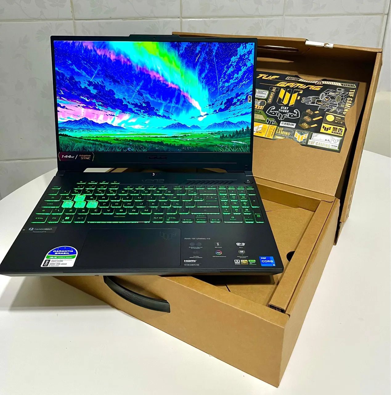 NOTEBOOK GAMER ASUS TUF RTX 3050 RGB COM CAIXA E ACESSÓRIOS, I5 8GB RAM, 512SSD - OFERTA - Foto 6