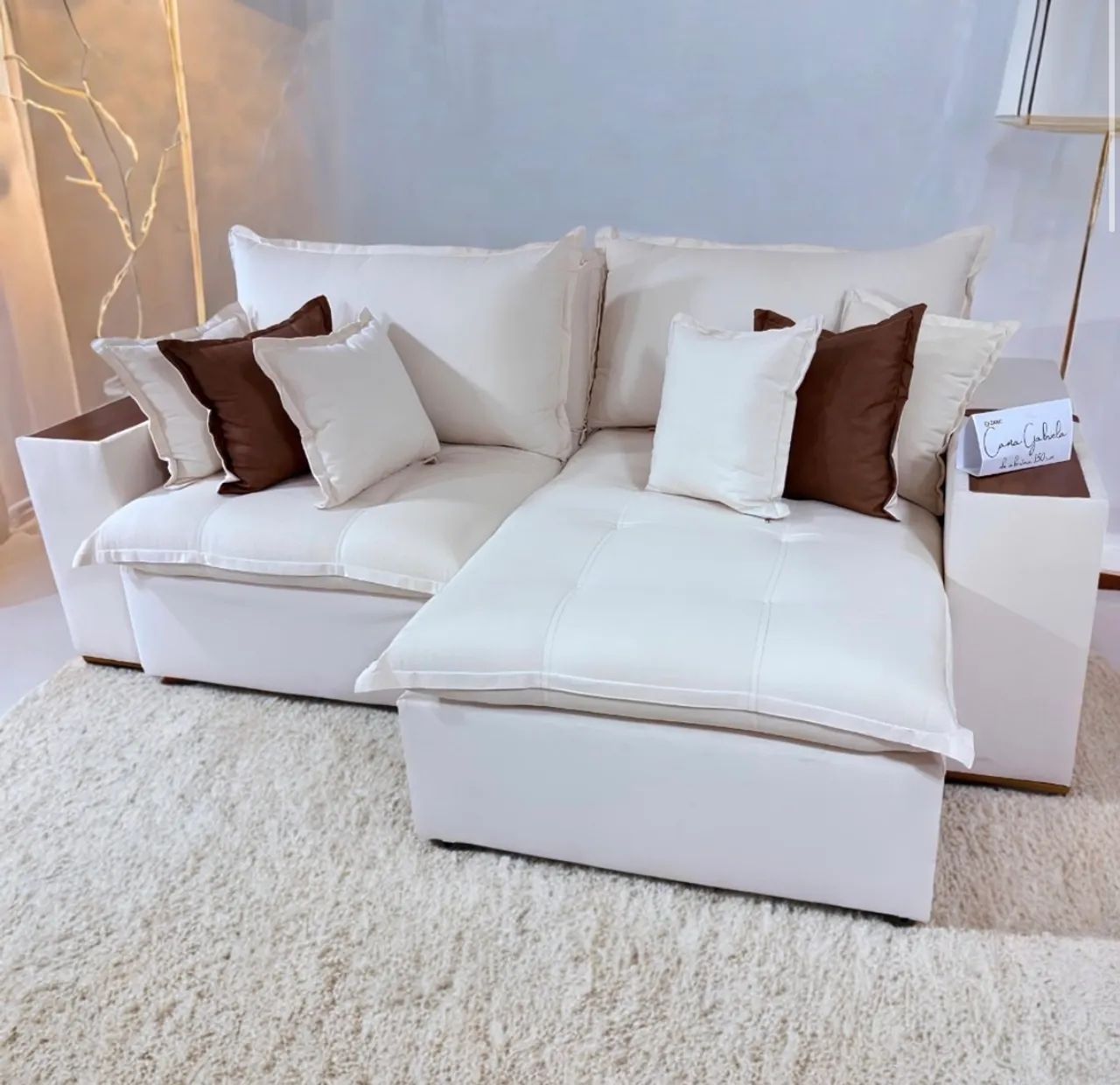 Sofá Cama Reclinável Versatile 250 Linho Bege - Foto 2