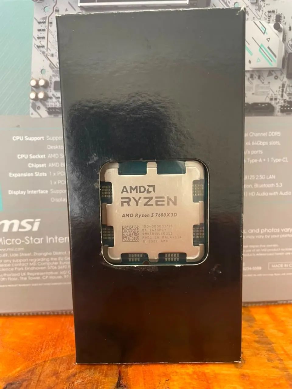 Processador Ryzen 7600x3d + Placa Mãe B840M Gaming Wifi (Oportunidade) - Foto 2