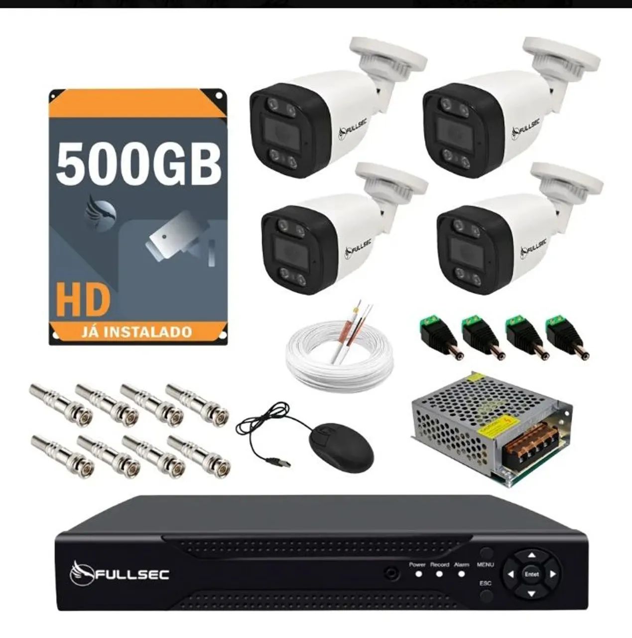Câmera + DVR (kit instalado)