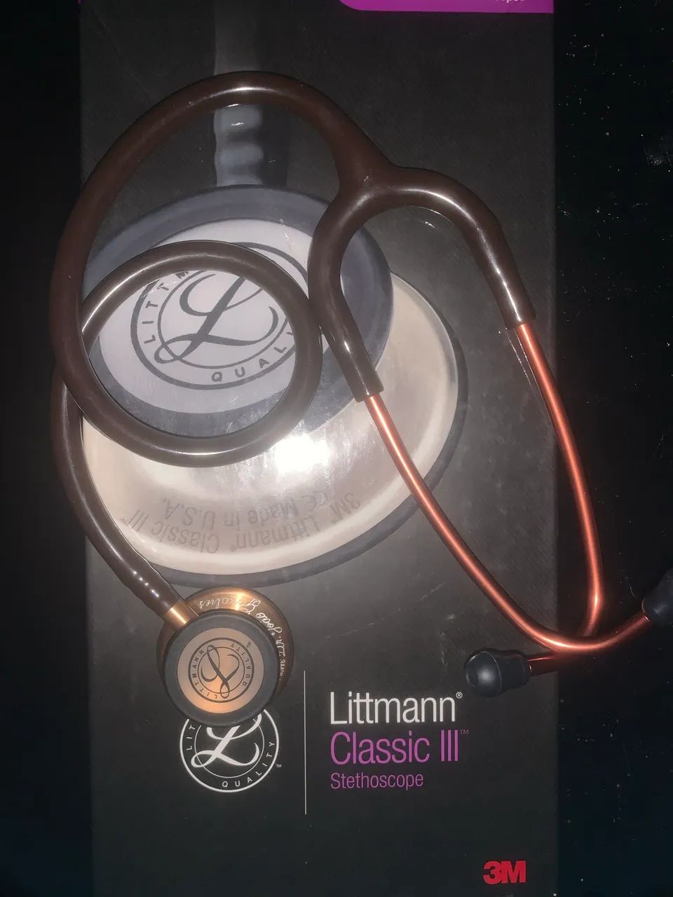 Estetoscópio Littmann Classic III chocolate/bronze - Foto 2