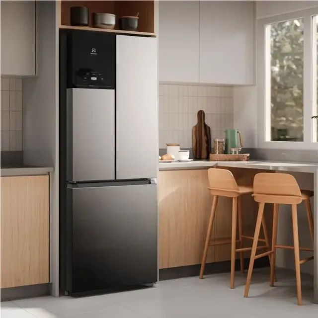 GELADEIRA ELECTROLUX FRENCH DOOR 480L - FROSTFREE Inverter, Inox IM7 Refrigerador 3 Portas - Foto 4