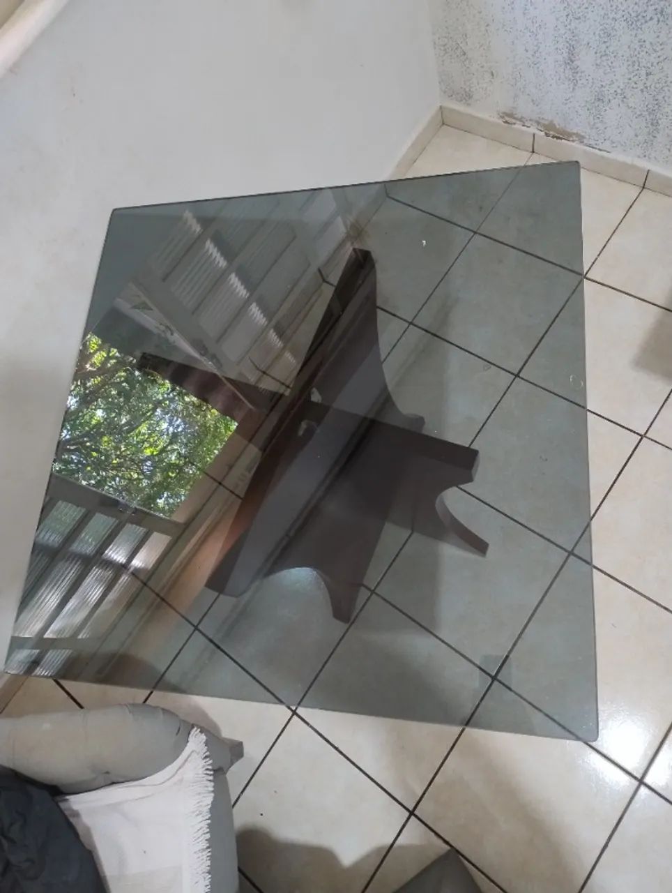 Mesa de jantar de vidro