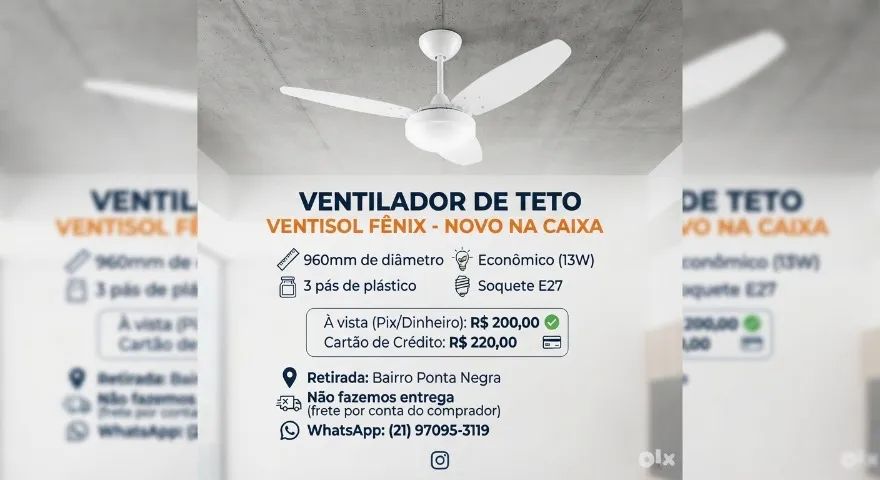 Ventilador de Teto