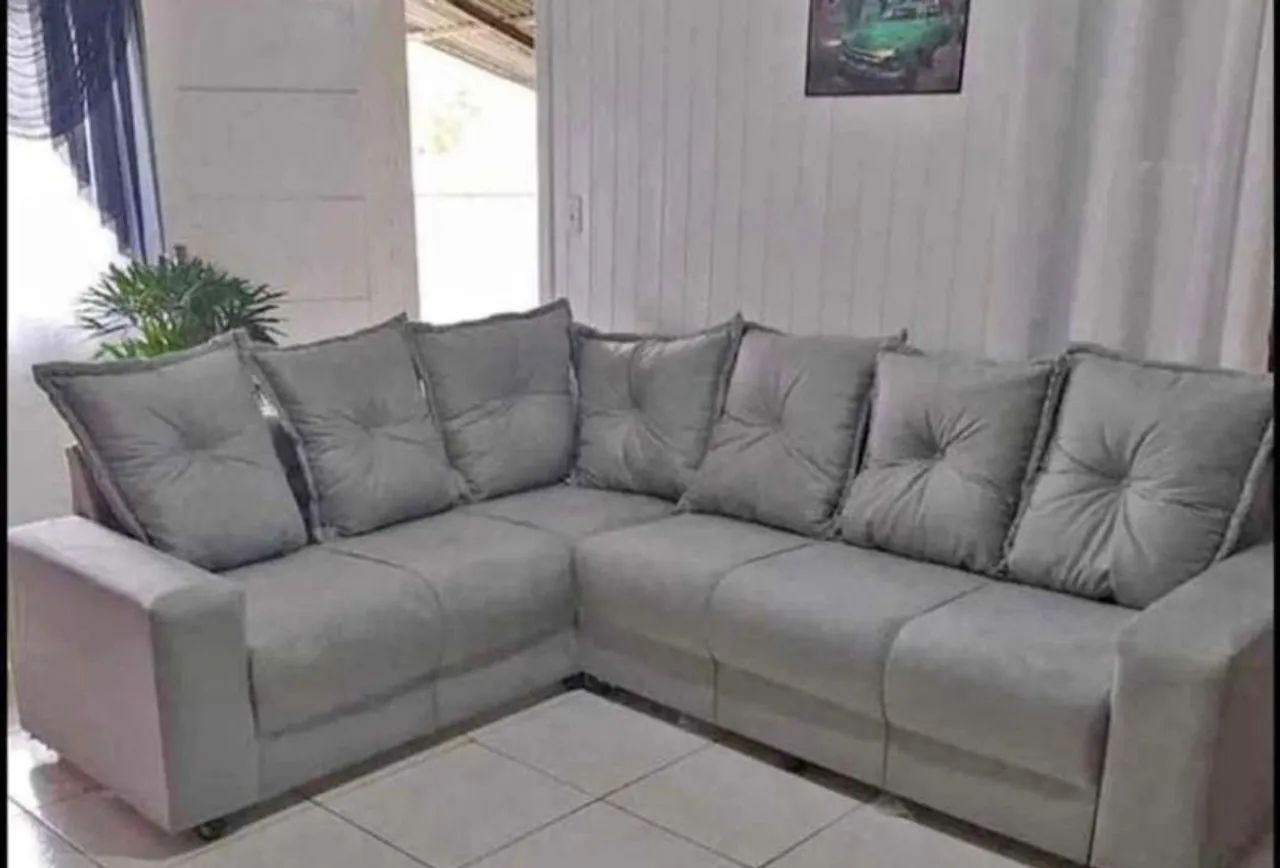 Sofá de canto 6 lugares Almofadão  - Foto 4