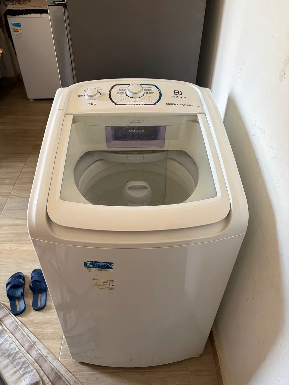 Máquina de lavar com defeito 