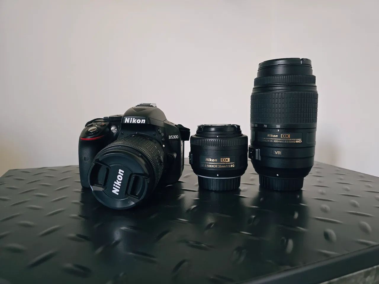 Câmera Nikon D5300 e lentes