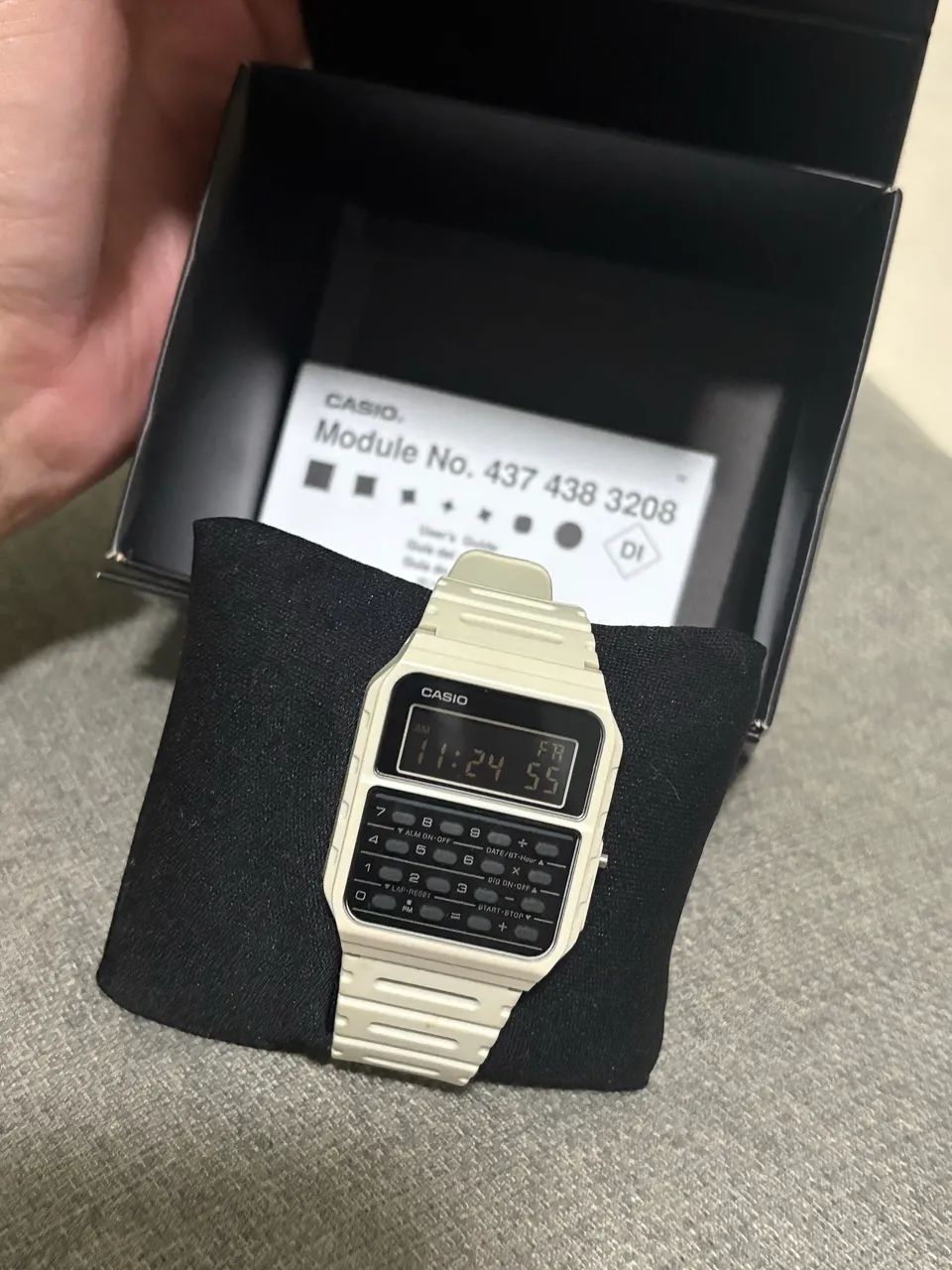 Relógio de Pulso Digital Casio Data Bank, modelo CA-53WF-8B - Foto 4