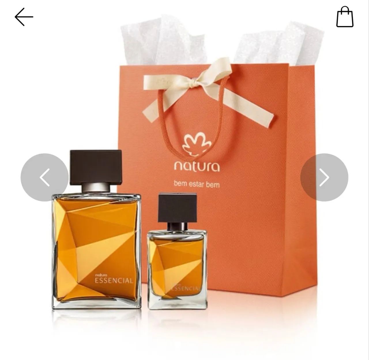 Oferta Kit Perfume Essencial Tradicional Natura + Miniatura 
