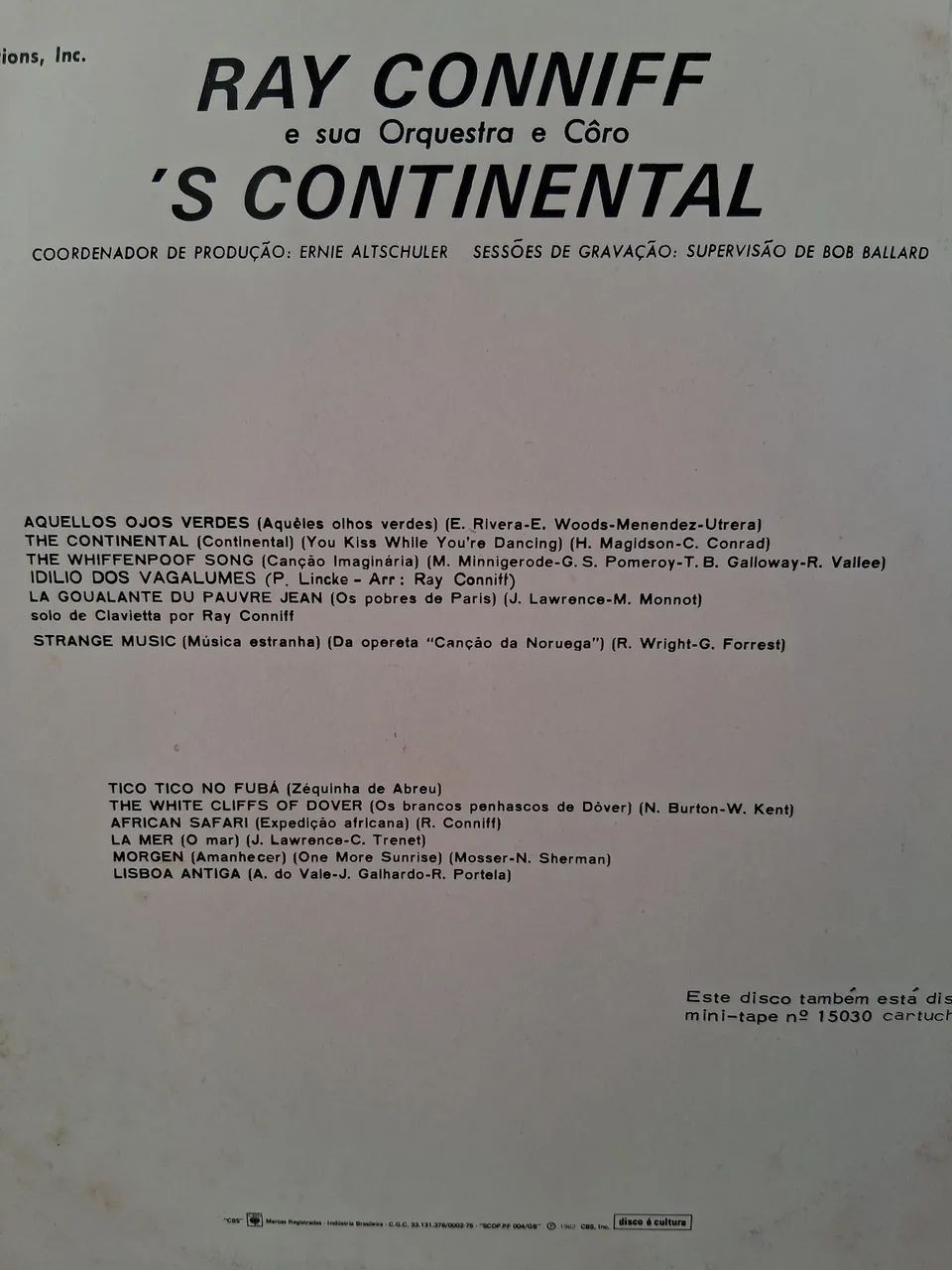 LP  Ray Conniff - Foto 2