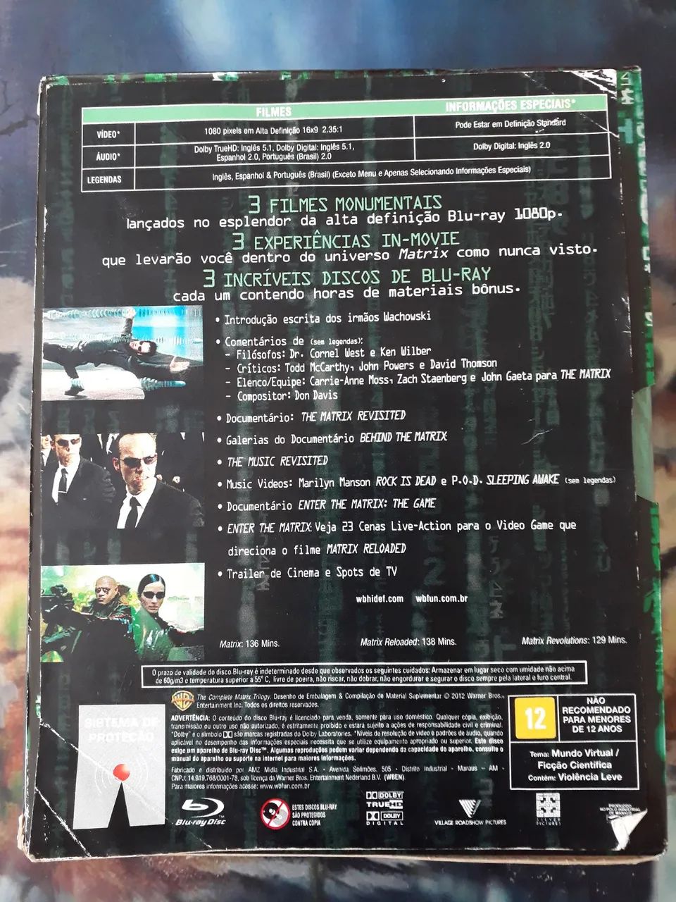  Trilogia Matrix em formato Blu-ray Disc. - Foto 5