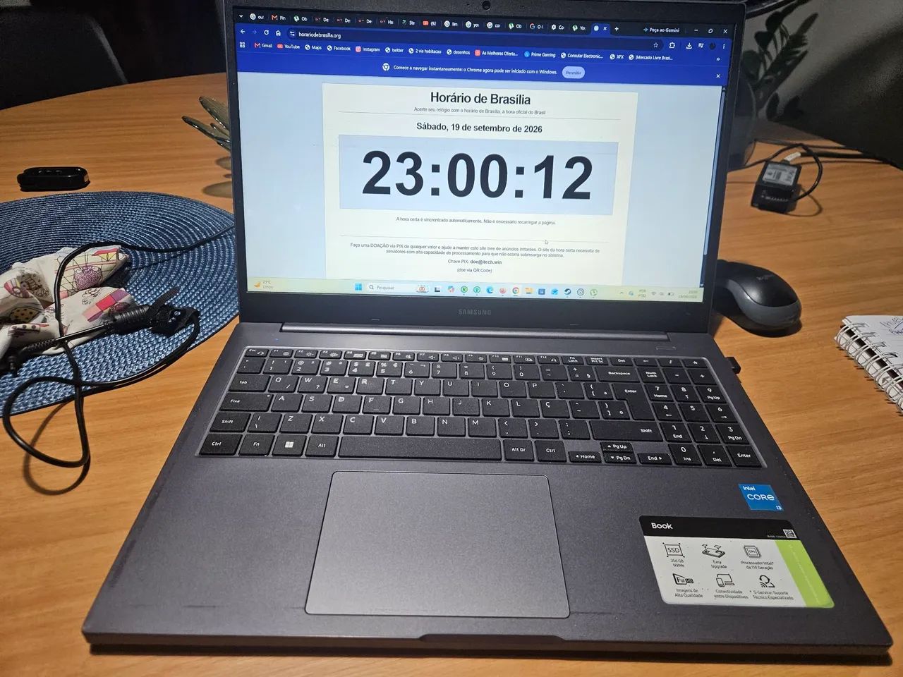 Notebook i3 11th - 8gb - ssd - tela full hd