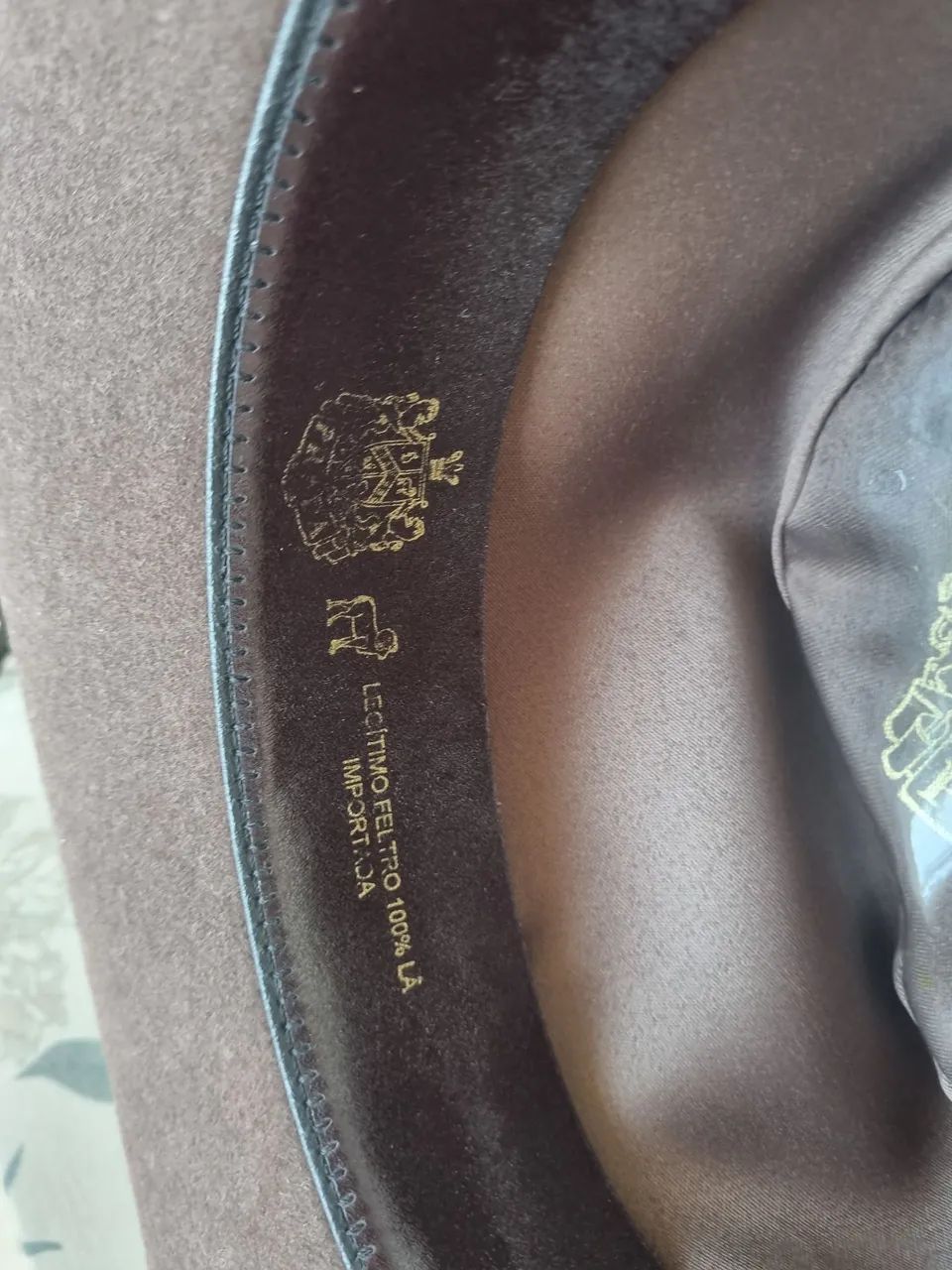Chapéu Prada vintage masculino marrom  - Foto 5