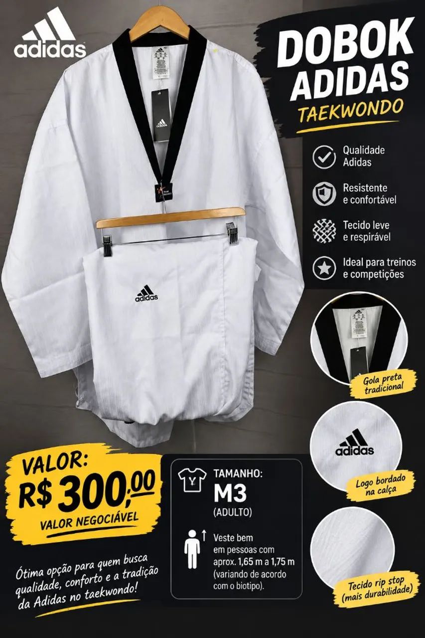 Dobok Taekwondo adidas - Foto 2