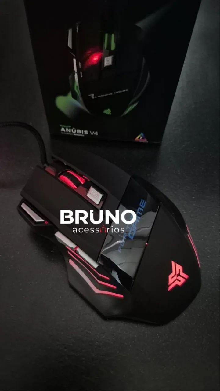 Mouse gamer anúbis v4 com led  - Foto 3