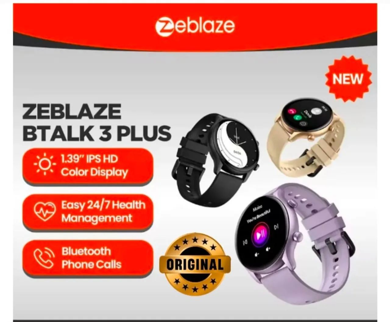 SmartWhath (Relógio Digital) Zeblaze BTalk 3 Plus - Foto 2