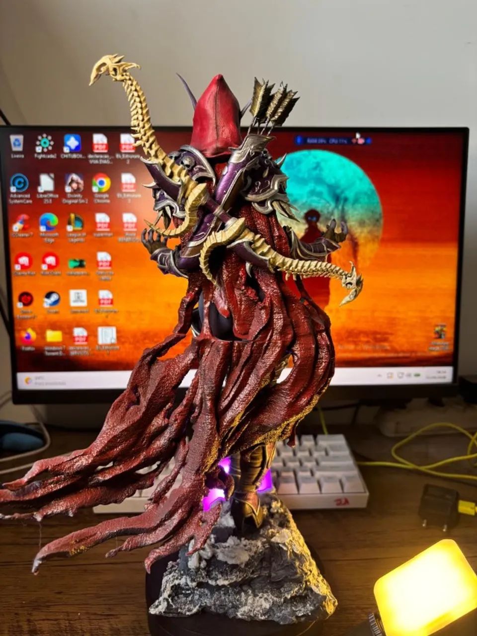 SYLVANAS WINDRUNNER - ESTATUETA EM RESINA - Foto 3
