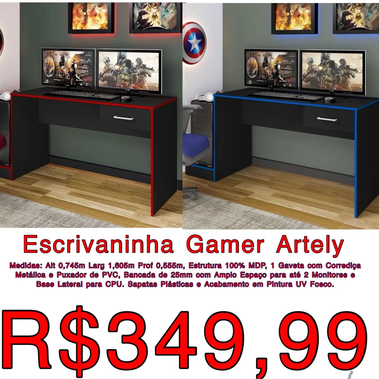 Escrivaninha computador  - Foto 4