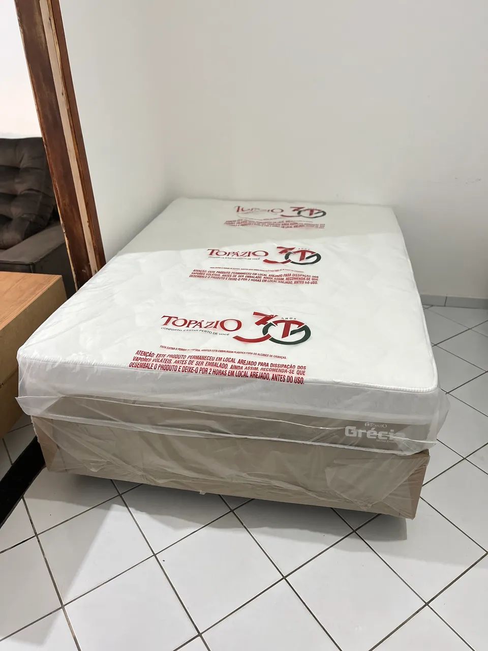 Cama de Casal Colchão de Molas Ensacadas + Base | ENTREGA GRÁTIS EM JP