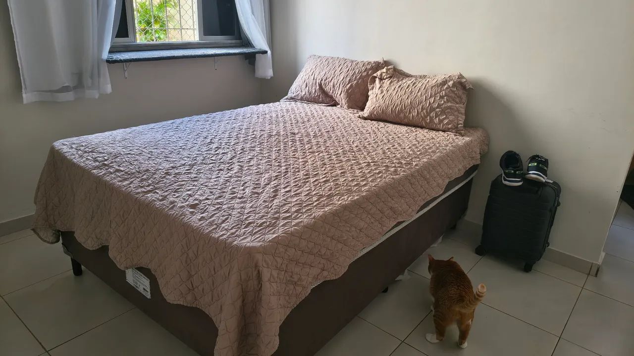 Cama box de casal com colchão e base - Foto 3