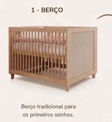 Berço 3 em 1: Haus Nature Lilibee - Foto 3