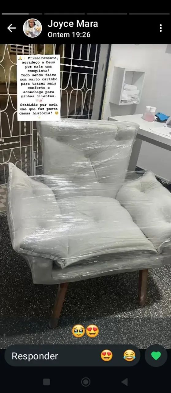 Poltronas opalas luxo veludo  - Foto 2