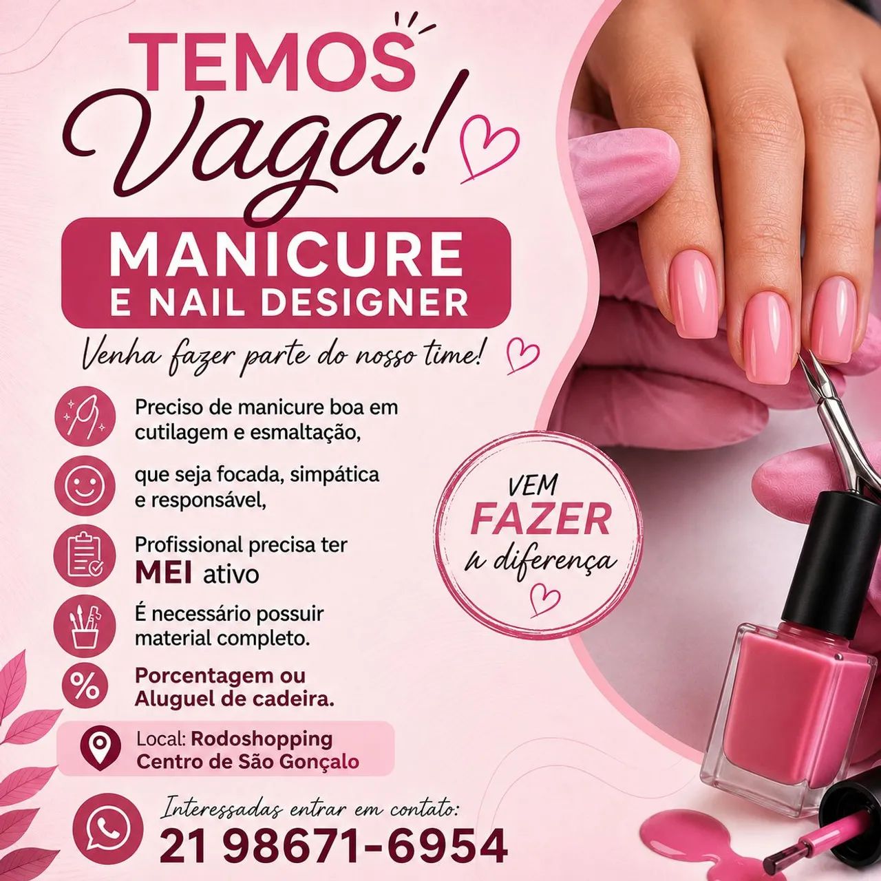 Precisa se de manicure