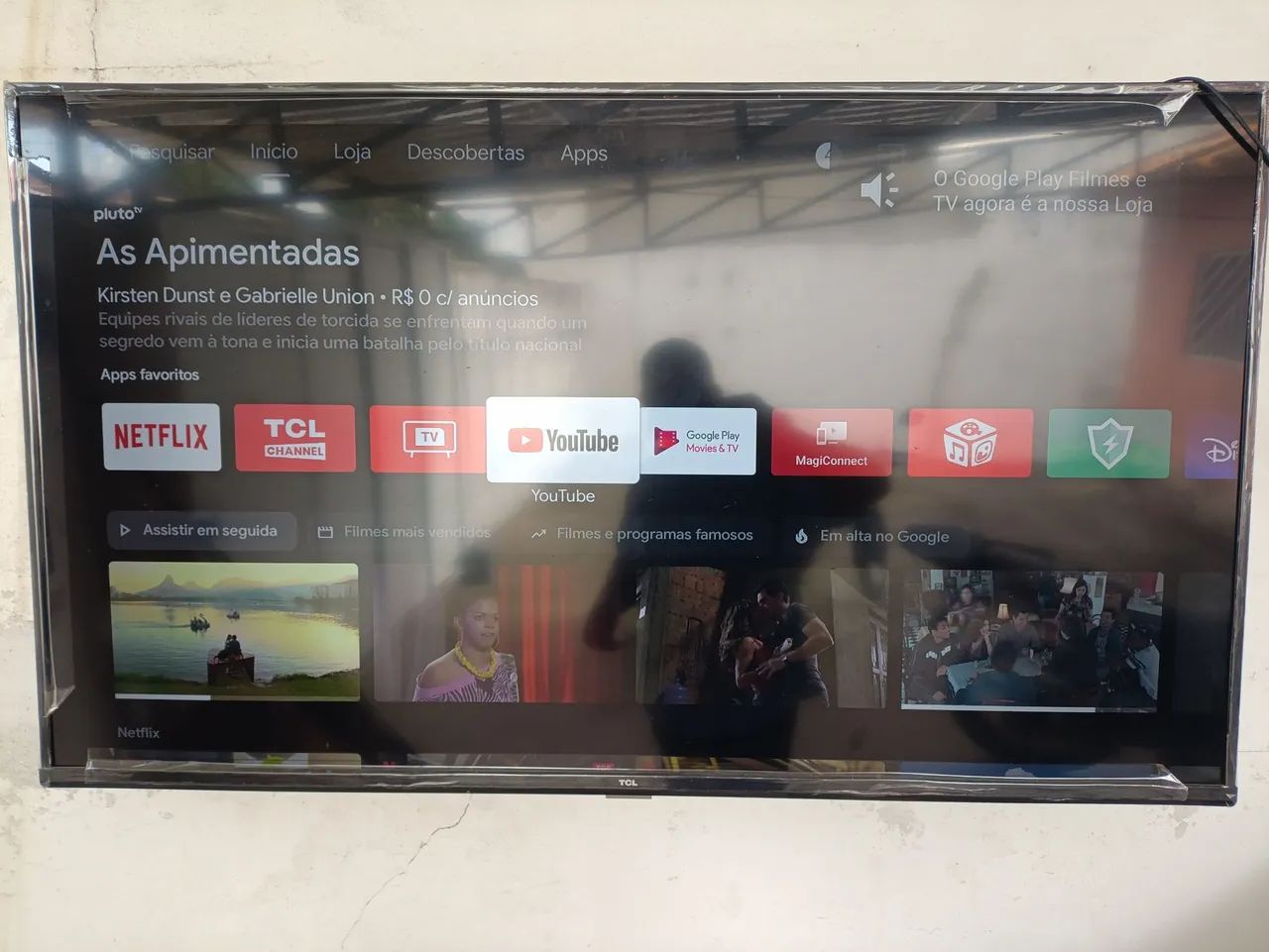 Tv tcl 55" novíssima impecável 