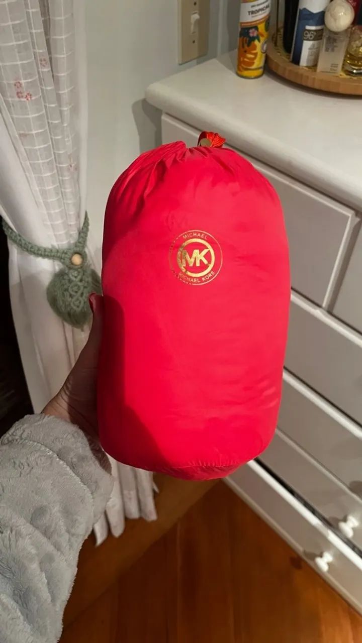 Casaco Puffer Michael Kors Laranja - Foto 4