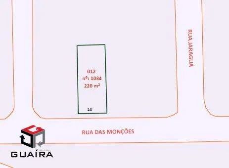 Terreno 220 m²Localizado No Bairro Jardim Santo André - SP - Foto 3