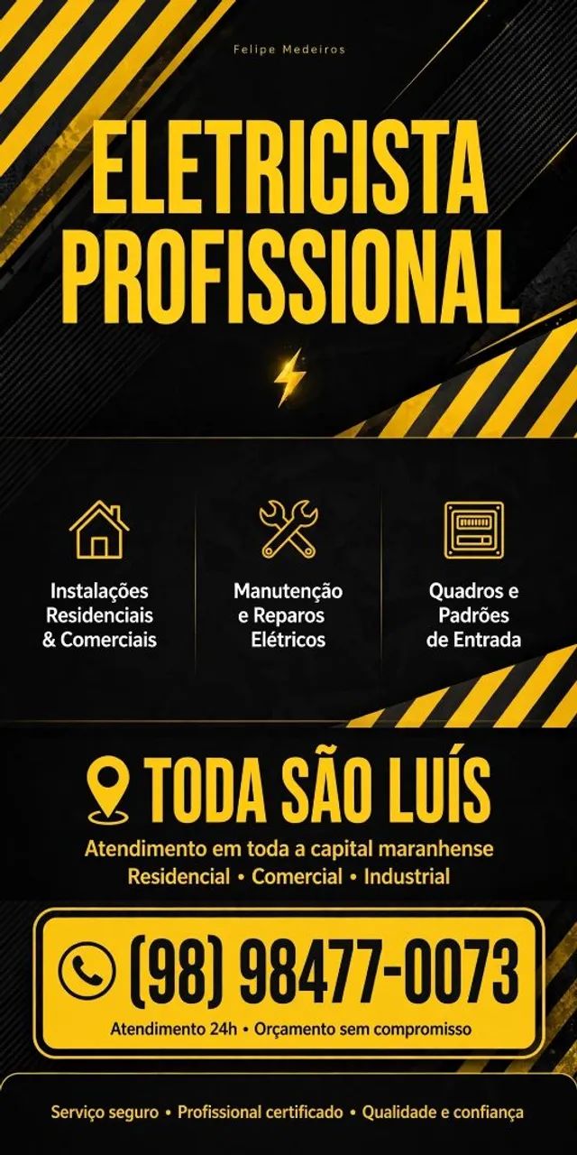ELETRICISTA PROFISSIONAL 24H SAO LUÍS 