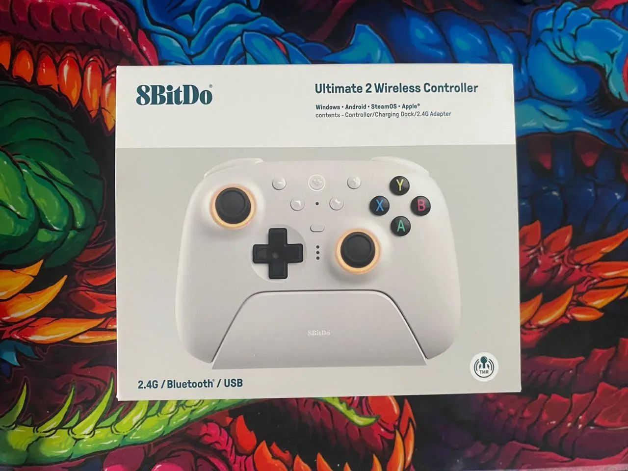 Controle 8bitdo Branco Xbox/PC Bluetooth 