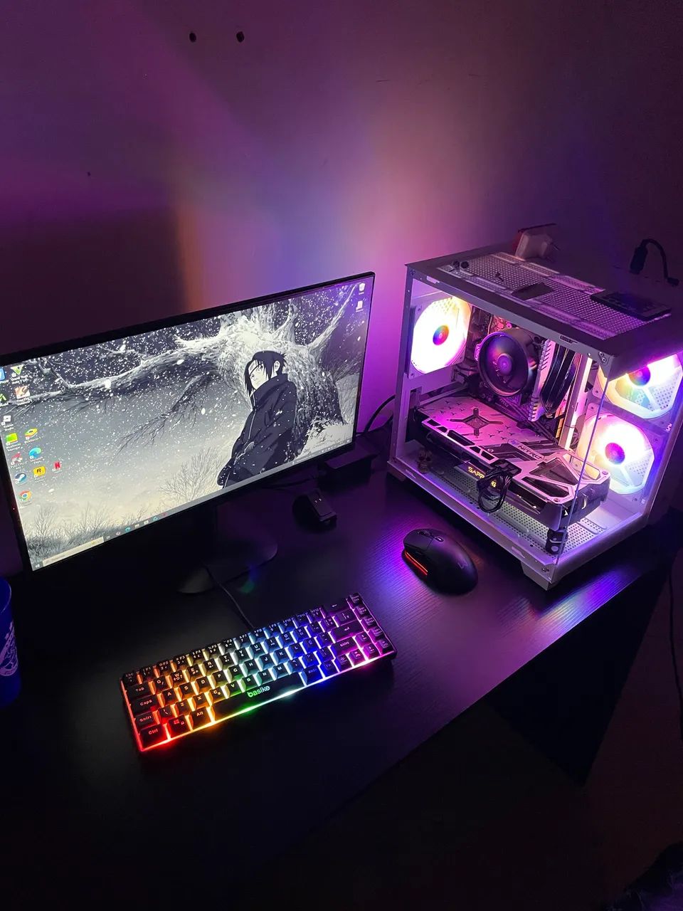 PC GAMER COMPLETO R5 5500 8gb RAM 256gb e RX 5700XT + PERIFÉRICOS