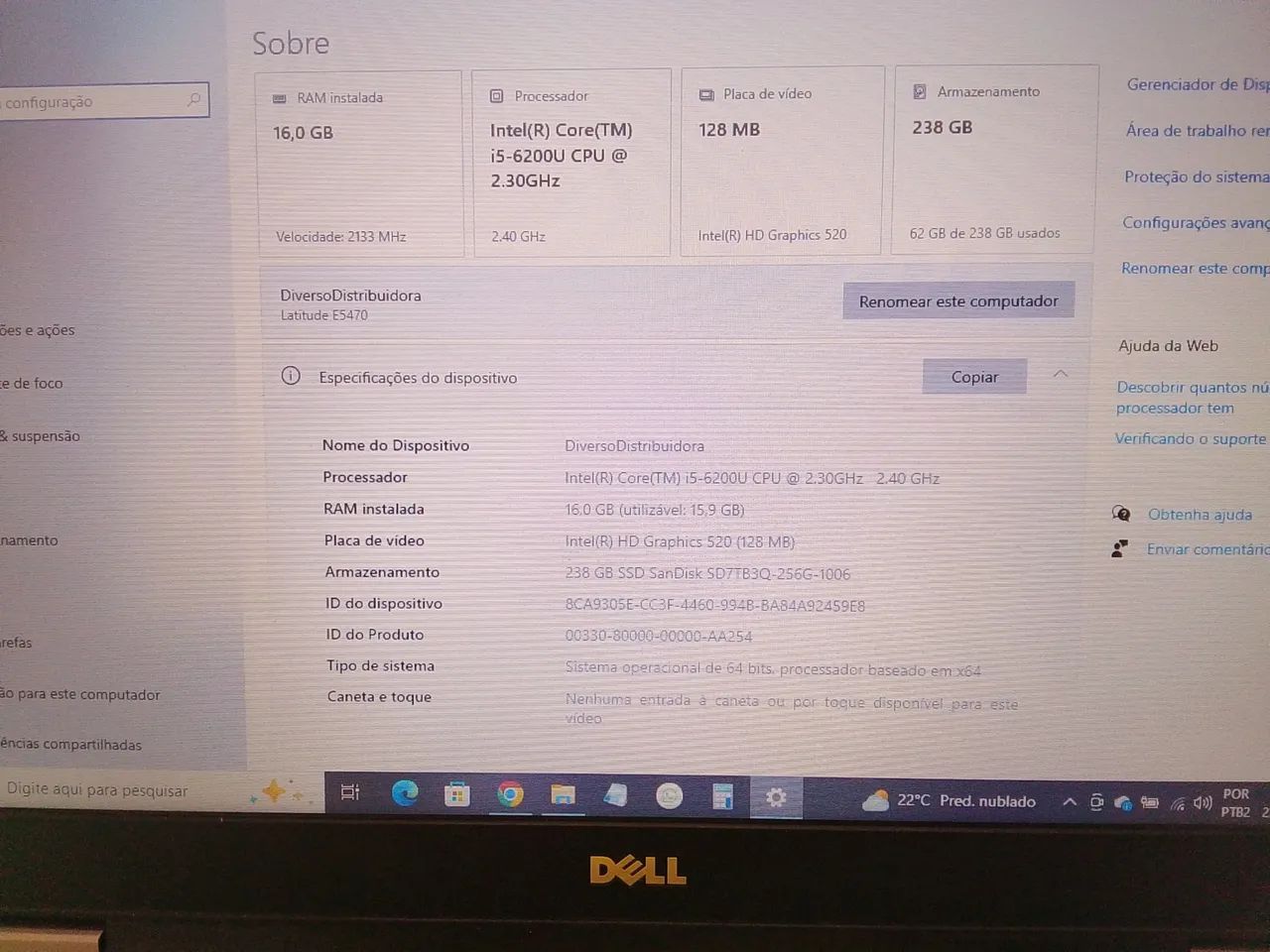 Notebook Dell