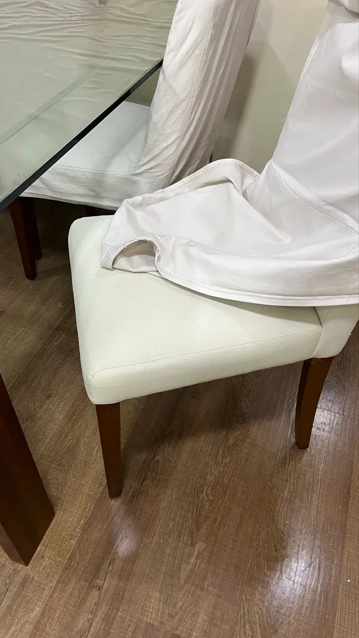 Mesa grande e cadeiras madeira maciça  - Foto 4