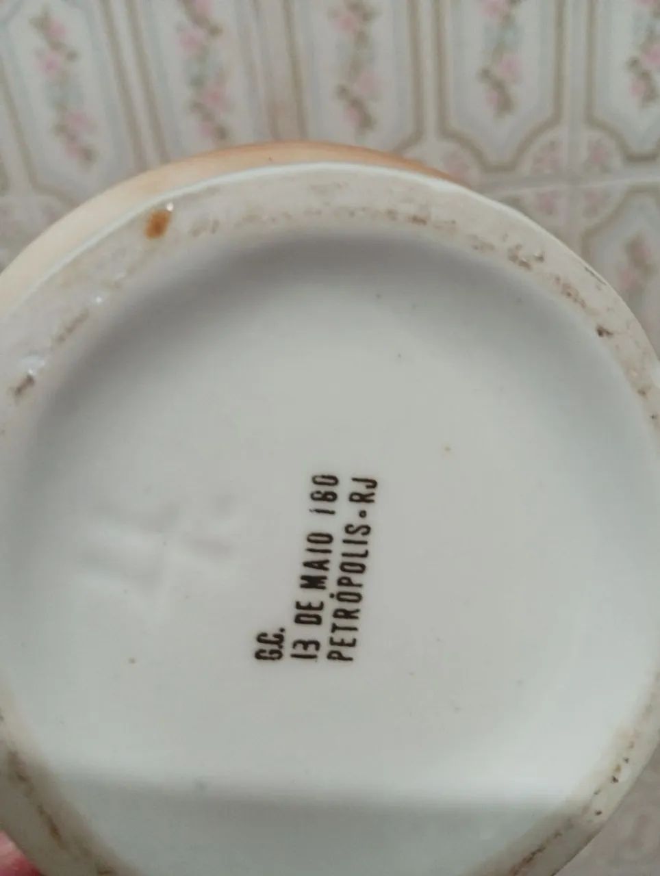 Caneca porcelana antiga Petrópolis  - Foto 5